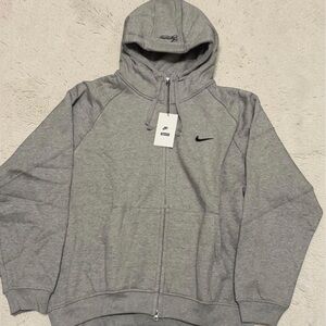 Nike x Supreme Full Zip Hoodie - Gray